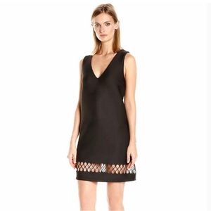 French Connection Sleeveless Plunge Black Formal Casual LBD Dress XS NWT